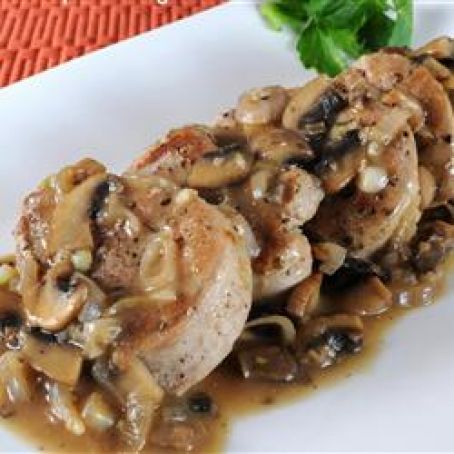 Pork Tenderloin with Mushroom Pan Sauce