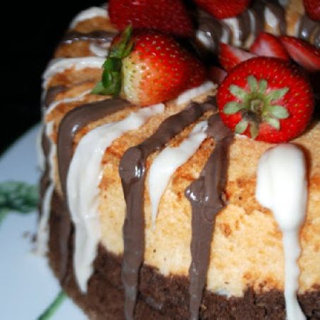 Black and White Angel Food Cake