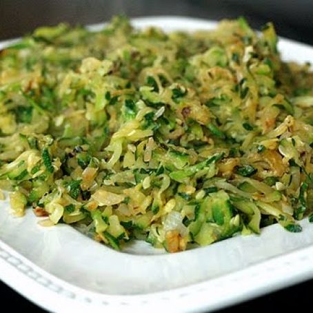 Sauteed Shredded Zucchini