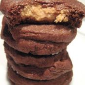 Chocolate Peanut Butter Surprise Cookies