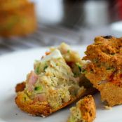 Paleo Zucchini Ham & Sun-dried Tomato Savoury Muffins (grain & dairy free)