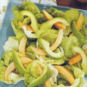 Papaya and Avocado Salads with Hawaiian Vanilla vinaigrette
