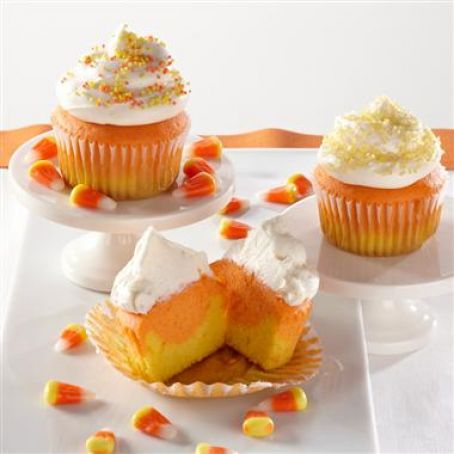 Candy Corn Cupcakes