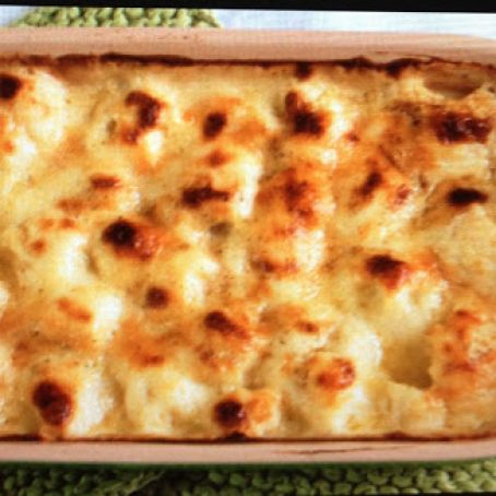 Vegetable: Roasted Cauliflower With Cheddar Cheese Sauce