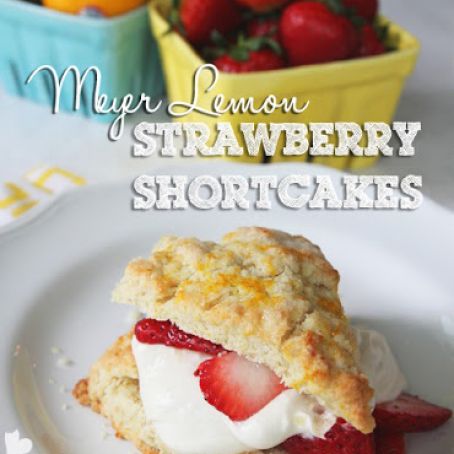 Meyer Lemon Strawberry Shortcakes with Buttermilk Whipped Cream | Our Best Bites