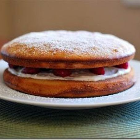 Raspberry and Lemon Sponge Cake