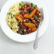 Pumpkin, Cranberry, and Red Onion Tagine