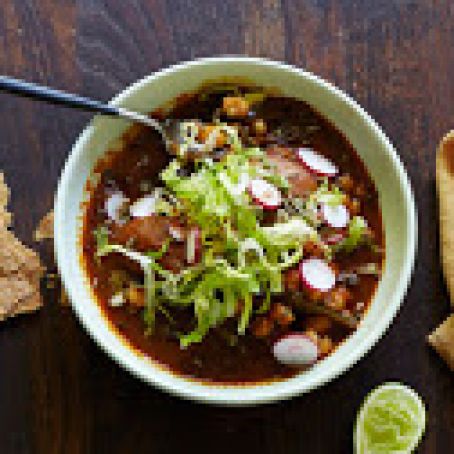 Red Pozole with Chicken (Pozole Rojo Con Pollo)