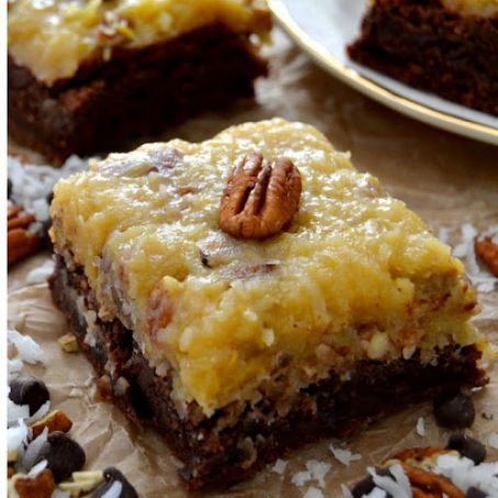 Ultra Fudgy German Chocolate Brownies