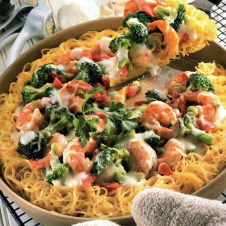 Shrimp Pasta Pie