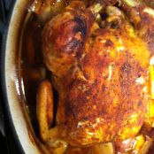 Braised Whole Chicken with Vegetables and Herbs