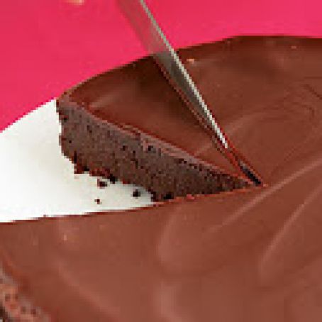Flourless Chocolate Cake with Chocolate Glaze