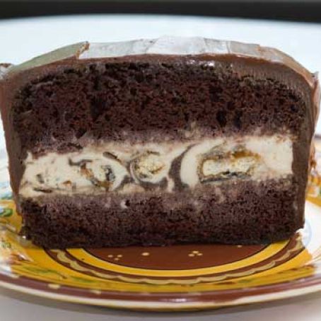 Ice Cream Filled Chocolate Loaf Cake