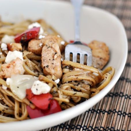 Balsamic Chicken Noodle Bowl