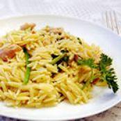 Garlic Chicken with Orzo Noodles
