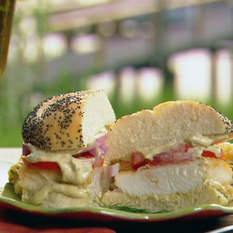 Fried Halibut Sandwich