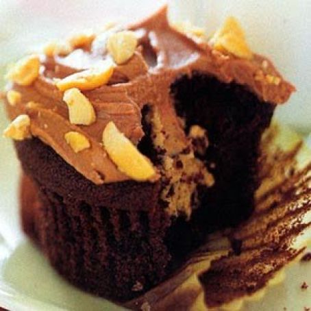 Choco-Peanut Cupcakes