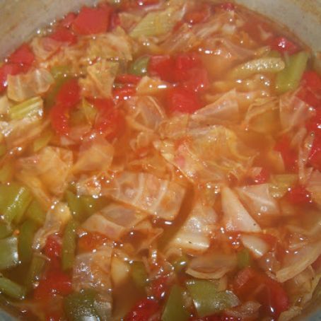 Cabbage with fire-roasted tomatoes and green chiles (PC)