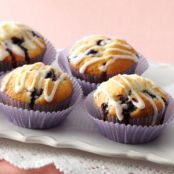 Glazed Lemon Blueberry Muffins