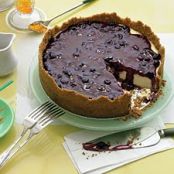 Cheesecake with Blueberry Topping