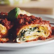 Vegan Lasagna Roll Ups with Almond Ricotta