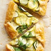 Lemony Ricotta Summer Squash Galette