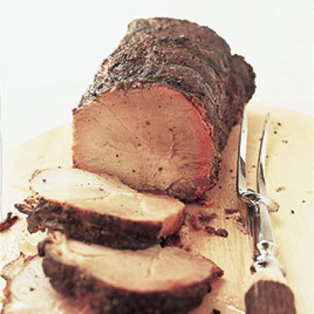 Garlic Studded Roast Pork Loin