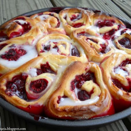 Raspberry Swirl Rolls