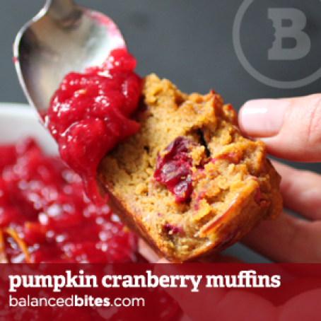 pumpkin cranberry muffins