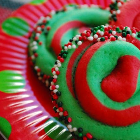Christmas Swirl Sugar Cookies