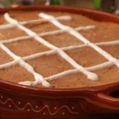 Chorizo and Refried Bean Dip with Chipotle Crema