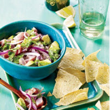 Tuna Ceviche with Avocado and Cilantro