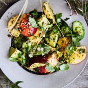 Savory Peach and Cucumber Salad