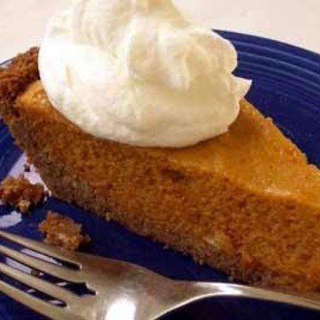 Pumpkin Chiffon Coconut Crust Pie