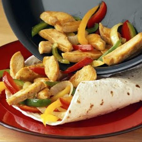 Pepper and Peach Fajita Chicken