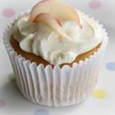 Peach Angel Food cupcakes