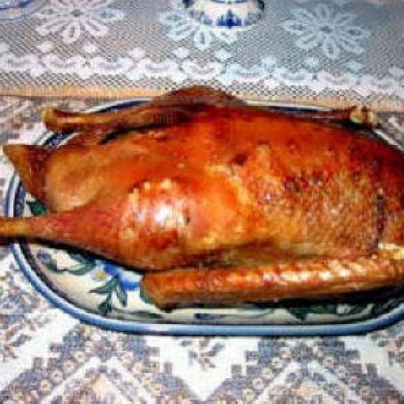 Roast Goose with Giblet Wine Sauce