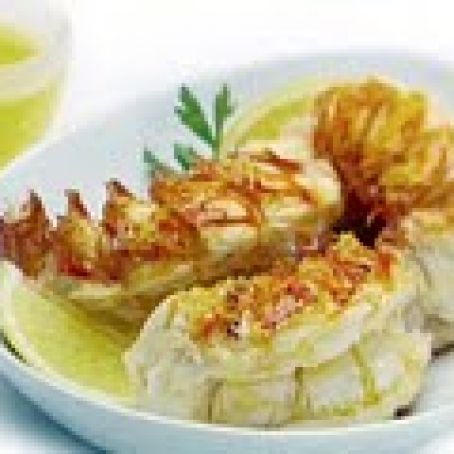 Grilled lobster tail w clarified butter