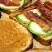 Peanut Butter, Bacon, Apple & Honey Sandwich