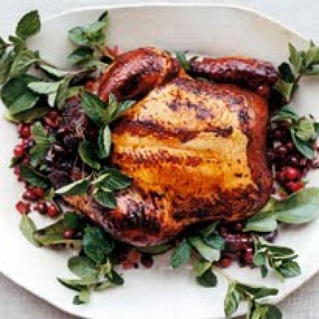 Cranberry and Lime-Leaf Drunken Chicken