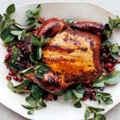 Cranberry and Lime-Leaf Drunken Chicken