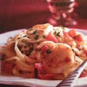 Seafood: Pan-Seared Scallops on Linguine