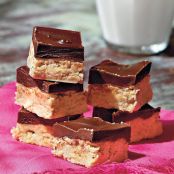 Chocolate-Peanut Bars, No Bake & GF!