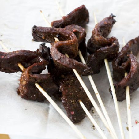 Sweet and Sticky Short Rib Skewers