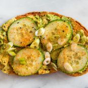 AVOCADO TOAST - Avocado Toast With Cucumber, Soy Sauce, and Shichimi Togarashi