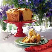 Buttered Rum Pound Cake with Bananas Foster Sauce