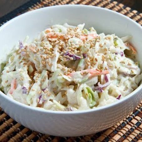 Sesame and Ginger Coleslaw