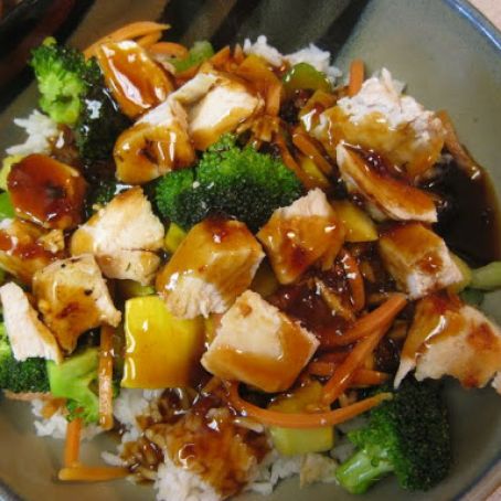 Chicken Teriyaki Rice Bowl - Rumbi Island Grill Copycat