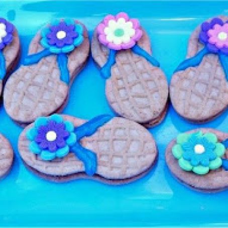 Nutter Butter Flip Flops
