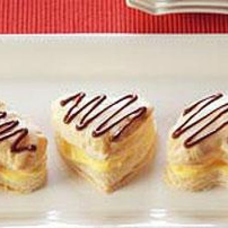Almond Heart Napoleons